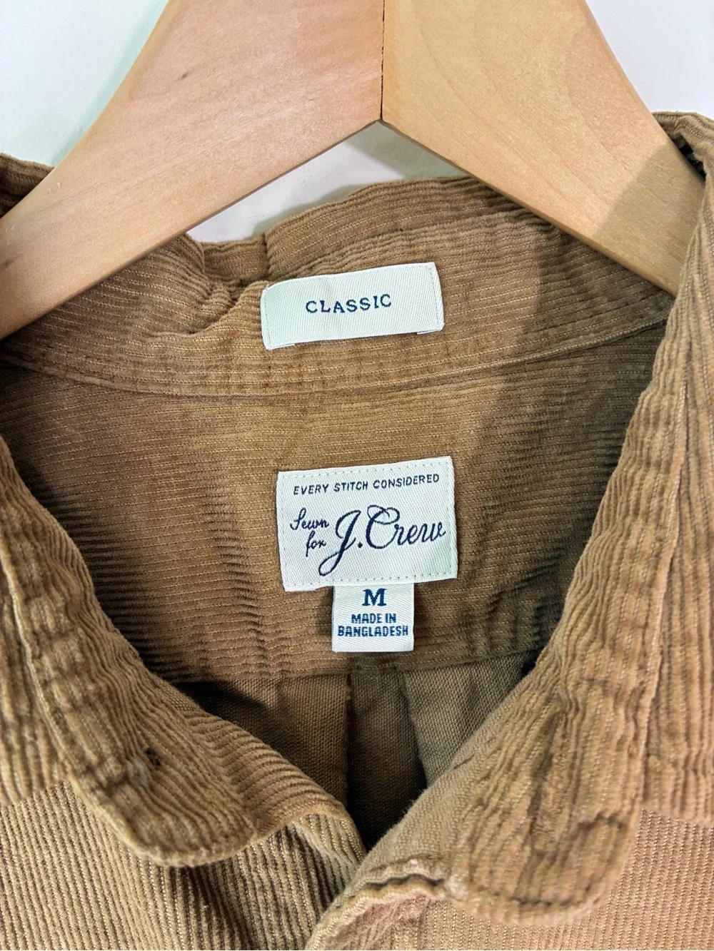J. Crew Men’s Long Sleeve Corduroy Button-up Workshirt Size M